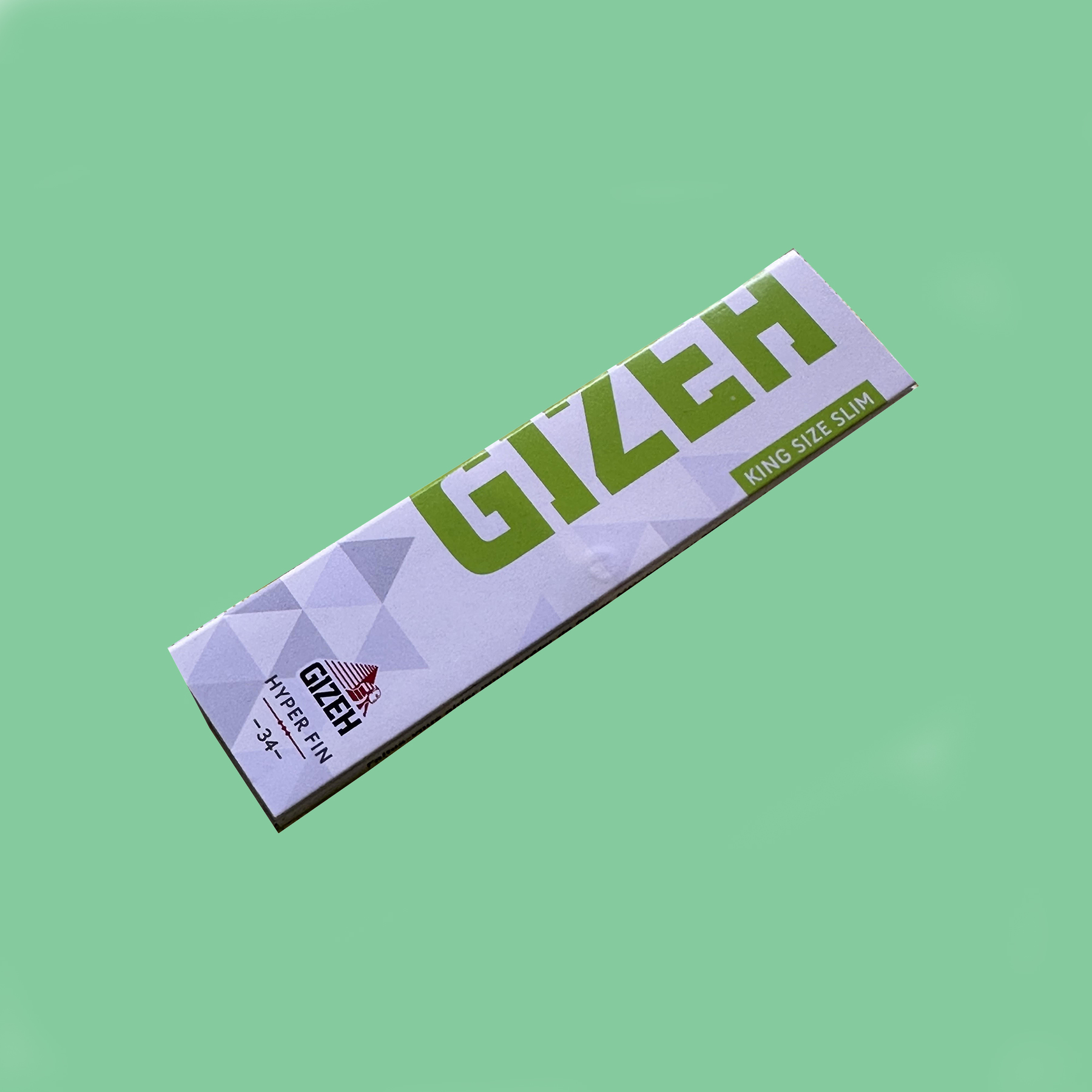 Feuilles à rouler Blanches avec Cartons par Gizeh – Pochon Vert